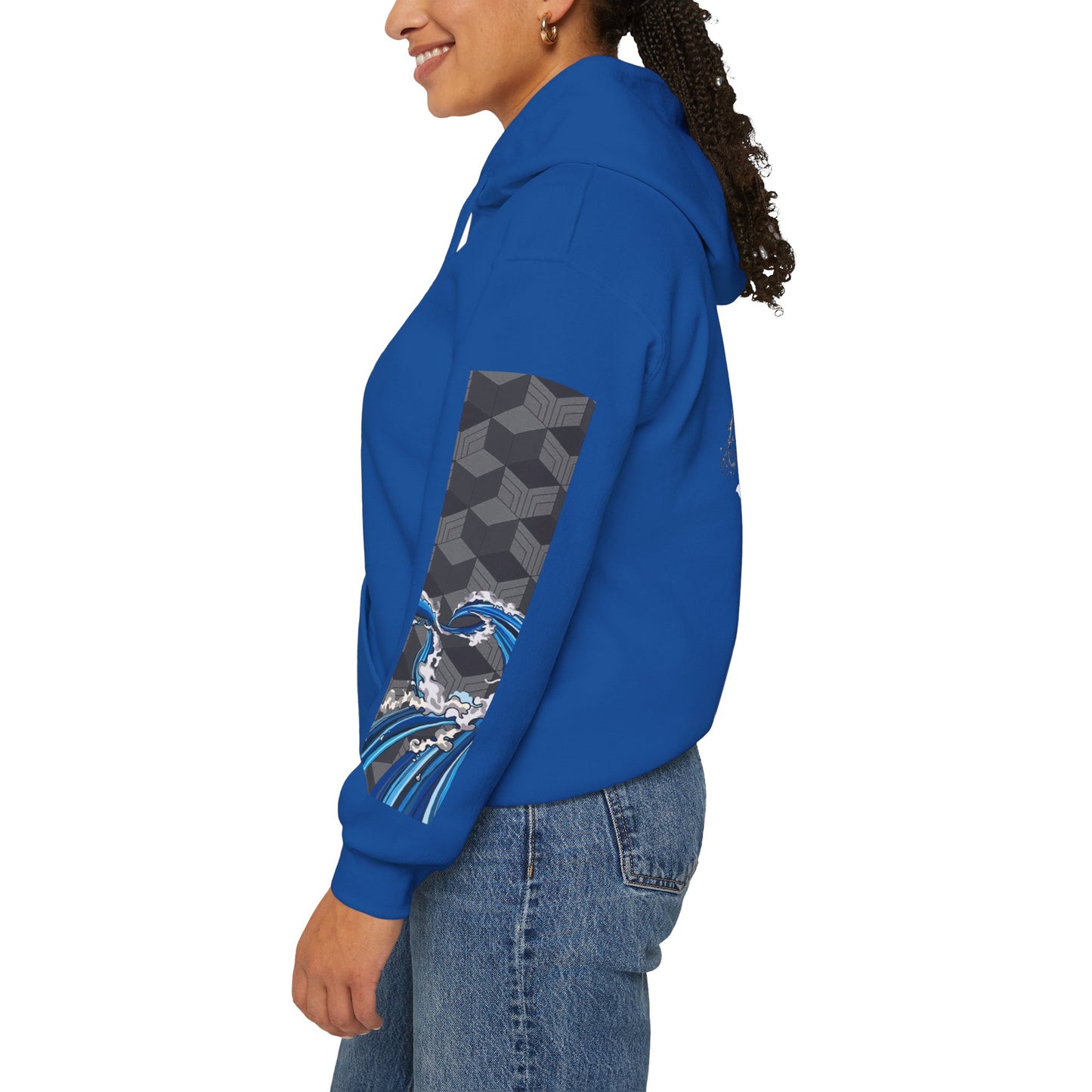 Streetwear Wave Graphic Hoodie