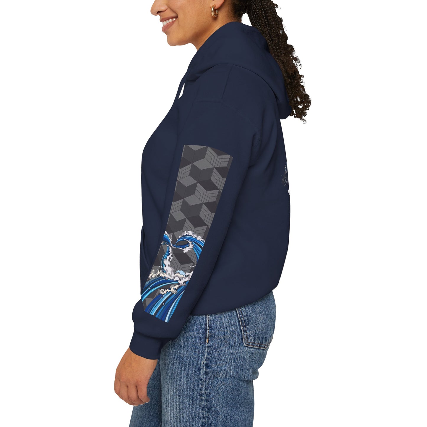 Streetwear Wave Graphic Hoodie