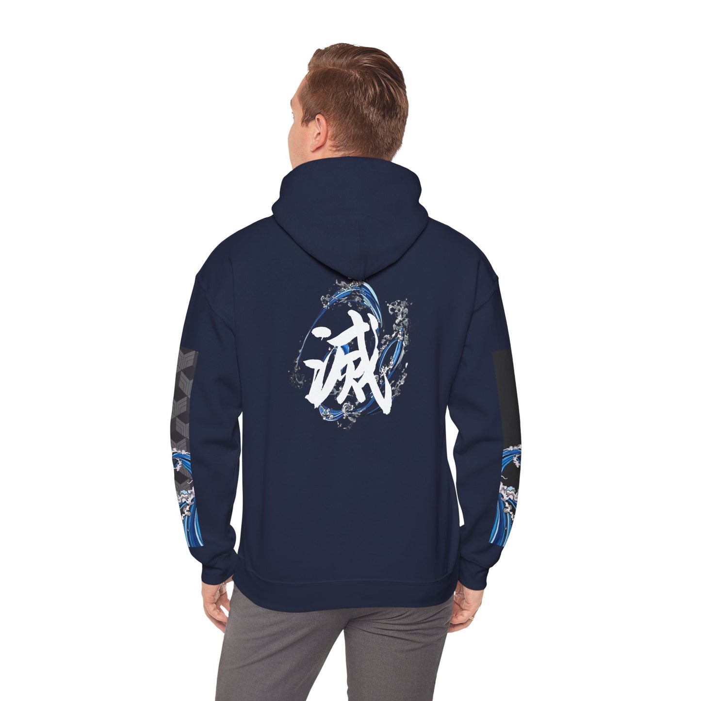 Streetwear Wave Graphic Hoodie